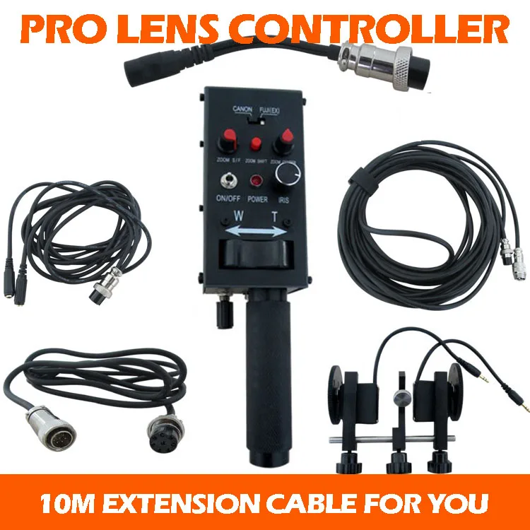 

Pro Broadcast Camcorder ENG lens controller with iris focus zoom control for lenses from FUJI or CANON for Camera Jib Crane