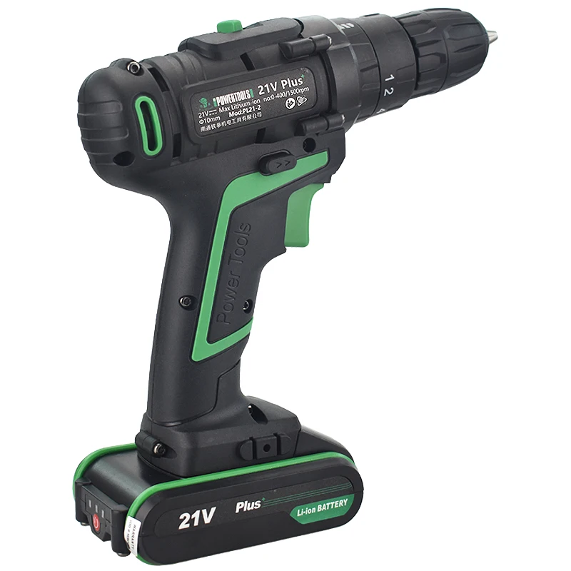 21V New Style Electric Power Battery Drill Home Diy Power Impact Drill Electric Screwdriver Hand Drill Cordless Tools Rotary Bit