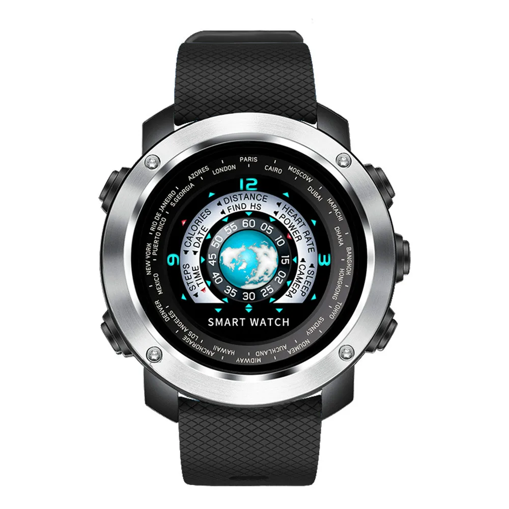 

3D UI Digital Smart Bracelet Men Sport Smartwatch Heart Rate Calories Pedometer Waterproof Wristwatch Male Relogio Masculino W30