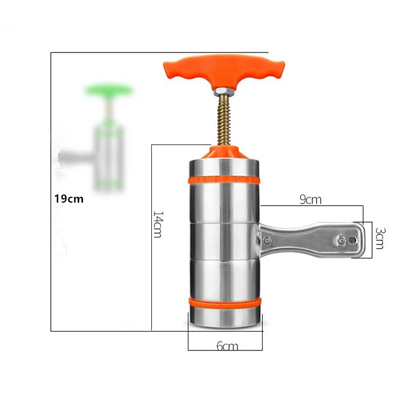Ручной прибор для лапши из нержавеющей стали машина для изготовления макарон соковыжималка для овощей и фруктов пресс-устройство Spaetzle спагетти форма
