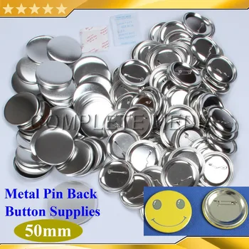 

2" 50mm 1,000Sets NEW Professional All Steel Badge Button Maker Pin Back Metal Pinback Button Supply Materials