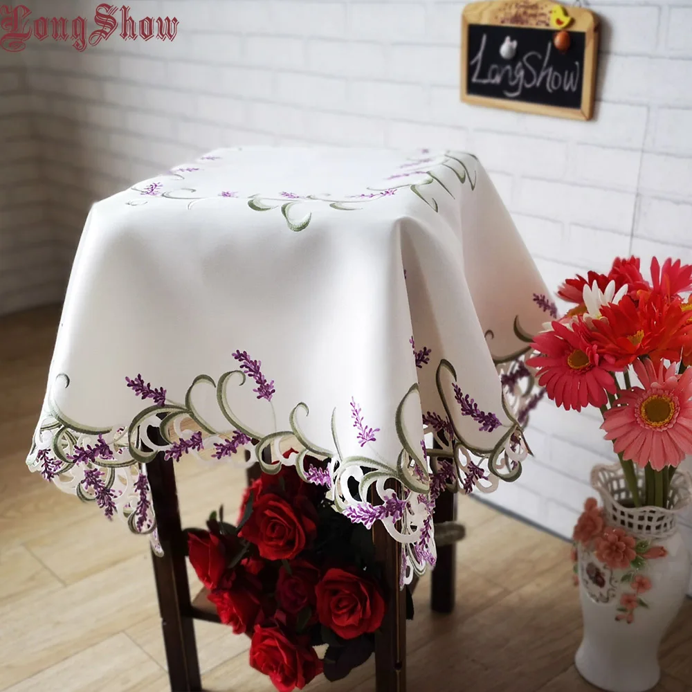 الإبداعية فريد طاولة طعام الديكور 85 سنتيمتر مربع الفاخرة الخزامى الحرير النسيج Cutwork البيج الأبيض المطرزة سماط الإبداعية فريد طاولة طعام الديكور 85 سنتيمتر مربع الفاخرة الخزامى الحرير النسيج Cutwork البيج الأبيض المطرزة سماط