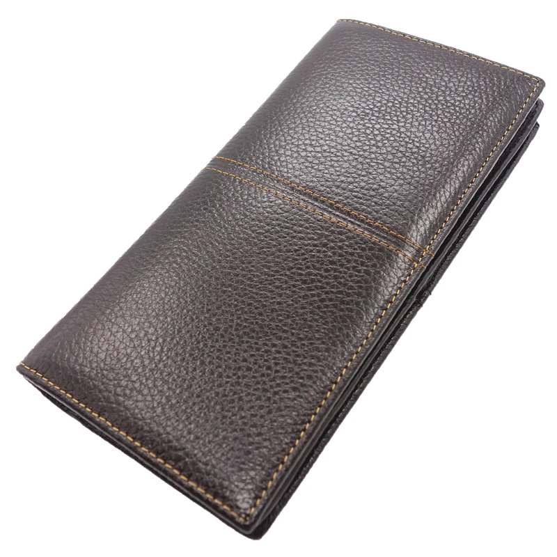 

Hot Sell wallet men slim Soft Real Genuine Cowhide Leather Bifold Clutch Wallets Purses Coin Pouch ID Credit Cards Holder