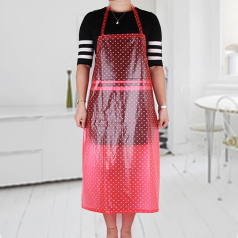 

Unisex Waterproof Clear PVC Apron For Kitchen Housework Restaurant Butcher Clean