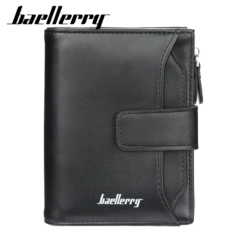2019 Baellerry الرجال محافظ الأزياء ديساي قصيرة سستة حامل بطاقة الرجال محفظة جلدية الصلبة عملة جيب عالية الجودة الذكور محفظة