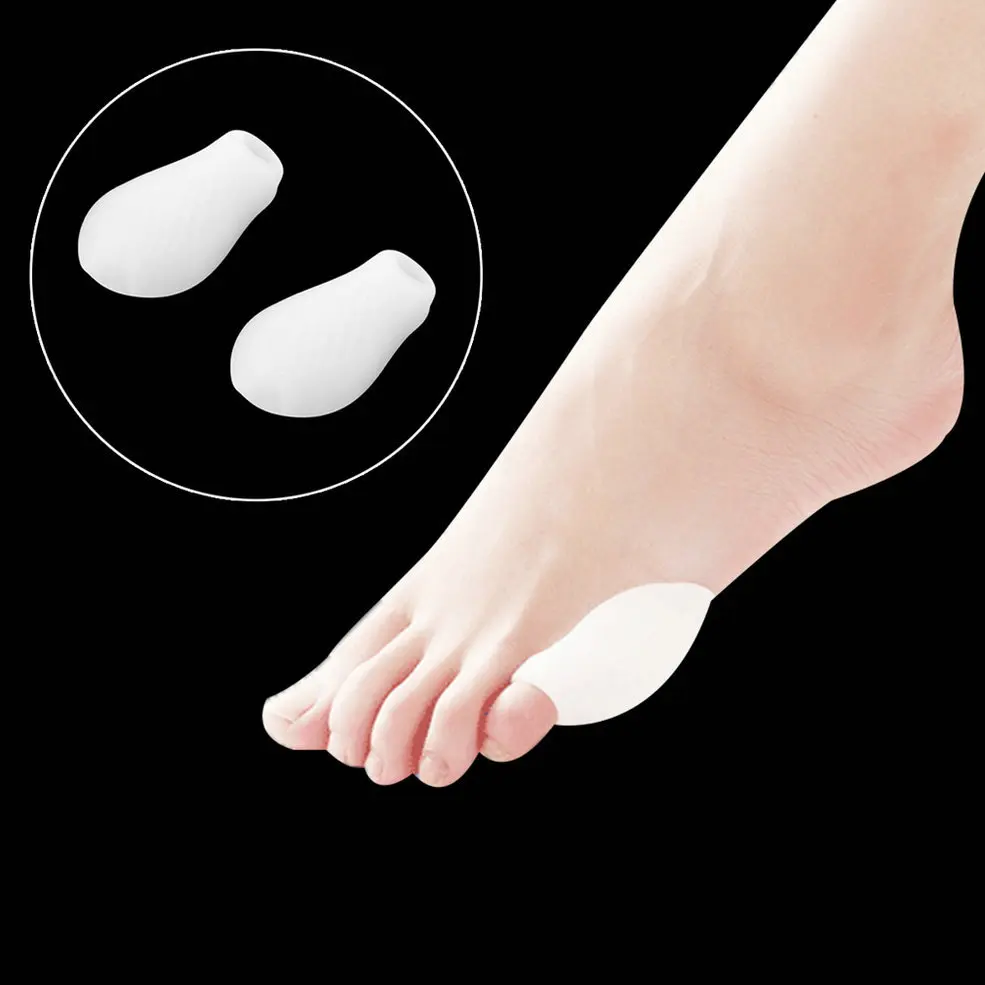 2* Little Toe Bunion Protector Pads Silicone Gel Foot Toe Separator Thumb Valgus Protector