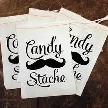 Пользовательские конфеты усы малыша день рождения, детский душ подарок услуга сумки свадьба девичник ханговер выживания комплект вечерние мешки для конфет