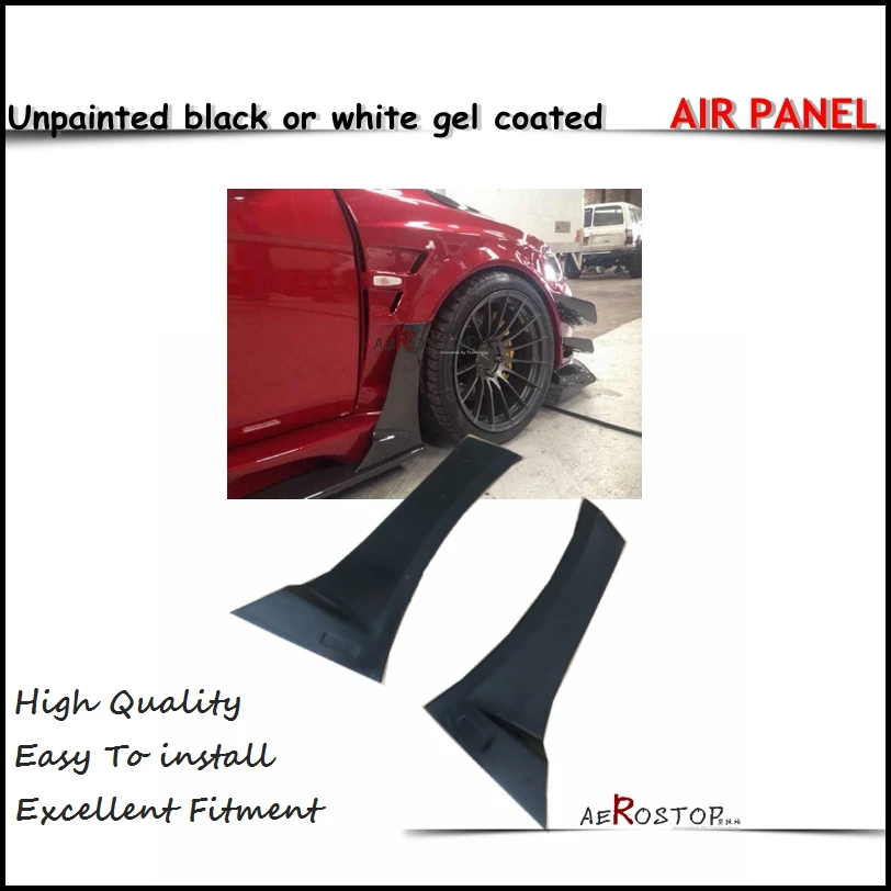 2PCS CARBON VRS WIDE BODY VER STYLE FENDER AIR PANEL FOR EVO 10 US STORE