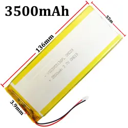 3.7 В 3500 мАч литий-полимерный литий-ионный аккумулятор для GPS DVD PDA Pad Power Bank электронная книга камера Tablet PC ноутбук 3955136