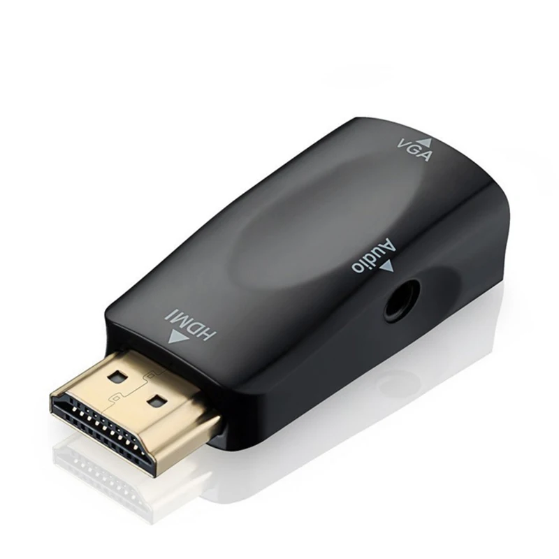 

HDMI to VGA Adapter Audio Cable Converter for Xbox360 PS3 PS4 PC Laptop TV Box Projector
