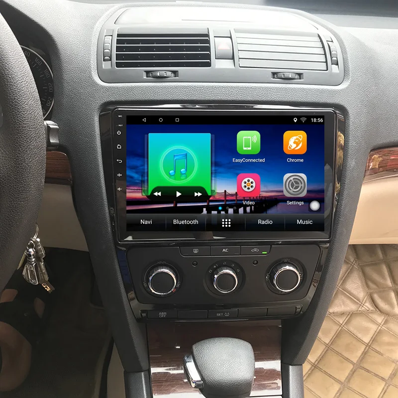 Sale 10.1" 4G RAM 8 cores Android Car DVDGPS For Skoda Octavia 2010 2011 2012 2013 2014 audio stereo car radio headunit bluetooth 4