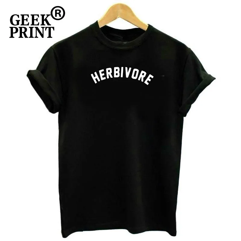 Женские топы с логотипом HERBIVORE женская футболка VEGAN VEGATARIAN FOOD FASHION TUMBLR хипстерские