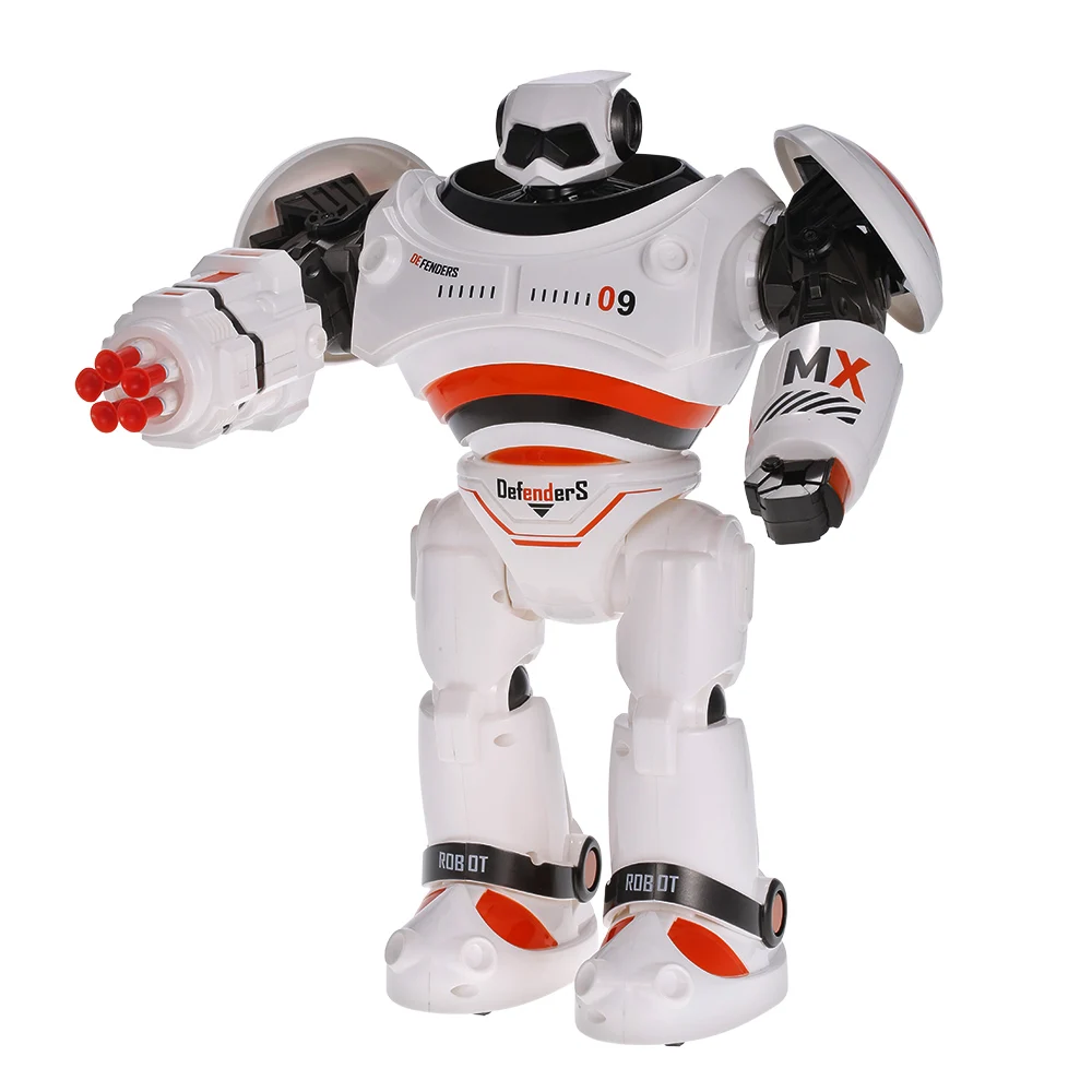 

JJR/C JJRC R1 Smart RC Robot Intelligent Programmable Slide Walk Shoot Missile Dancing Infrared Control Robot Car Electronic Toy