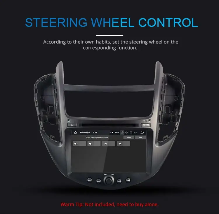 Clearance DASTON Android 9.0 Car Multimedia Player For Chevrolet Trax Tracker Holden 2013-2017 2Din Car Radio GPS Stereo DVD 4G+32G 8 Core 11