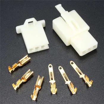 

Electrical wire Connector Terminal 2.8 mm Male Female Housing 3 Way Terminal Plug Kits for Motorcycle Car