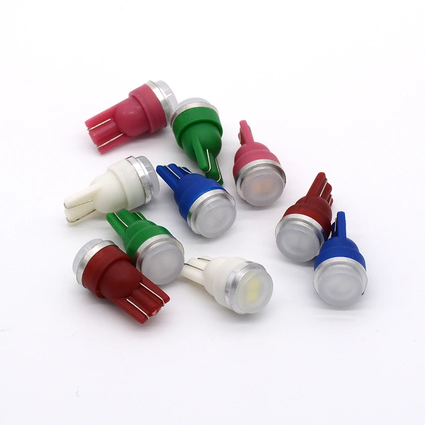 

2015 New 100Pcs/Lot 5 colours T10 194 W5W LED 0.5W DC12V Car Instrument Lights Universal Auto Dashboard Lamps free shipping