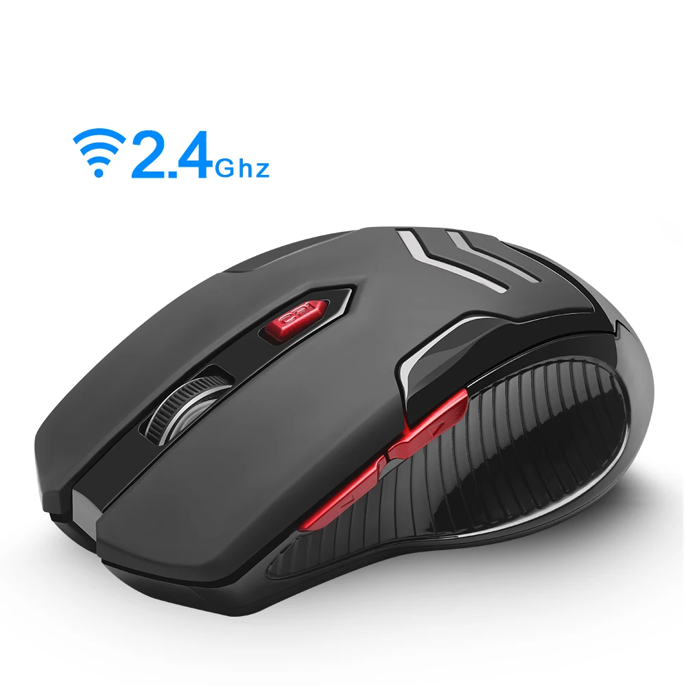 Rocketek USB Беспроводная игровая мышь 1600 dpi 6 кнопок эргономичный дизайн для 2 4G