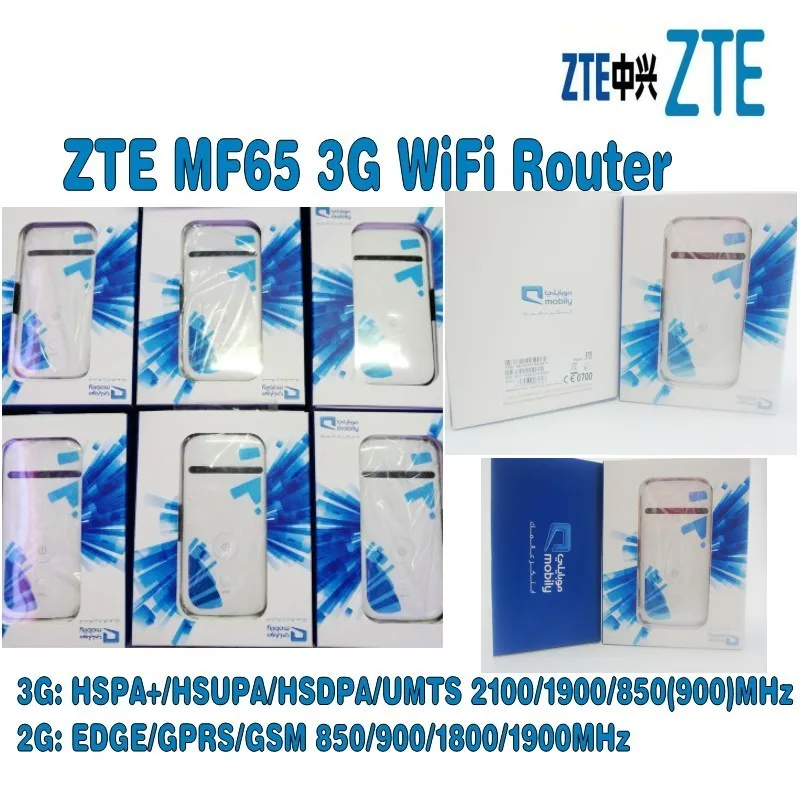 Разблокированный zte MF65 Карманный wifi 3g мобильный Точка доступа HSPA+ DL 21,6 Мбит беспроводной маршрутизатор