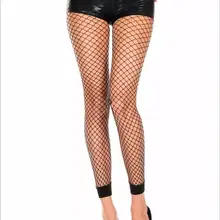 Женские колготки без ног, черные колготки в сеточку с цветочным принтом, размер UK 8-14