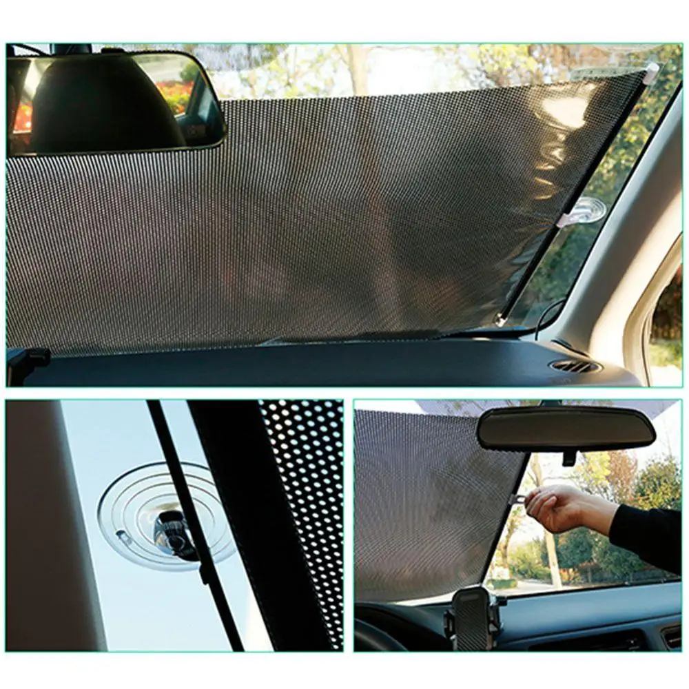 Аккордеон стиль автоматический выдвижной лобовое стекло тент для тени УФ лучей солнцезащитный козырек протектор