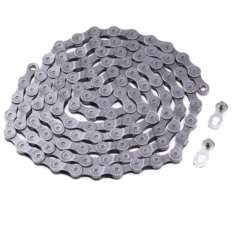 1PC Stainless Steel Bicycle Chain for 9 Speed Mountain Road Bike