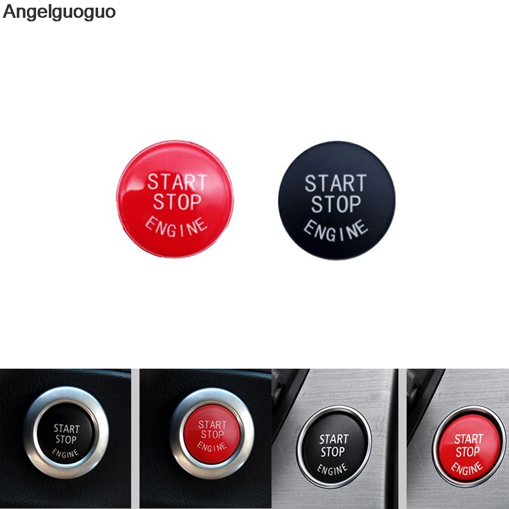 Car styling For BMW  E90 E60 E70 E71 Car Engine Start Stop Switch Button Replace Cover