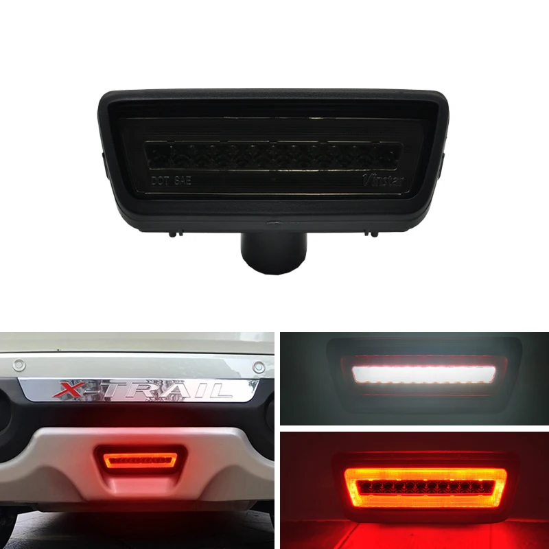 

Smoke Lens 3-in-1 Led Rear Backup Reverse Brake Fog Running Light Assembly Kits For Nissan Juke Pathfinder X-Trail For Infiniti