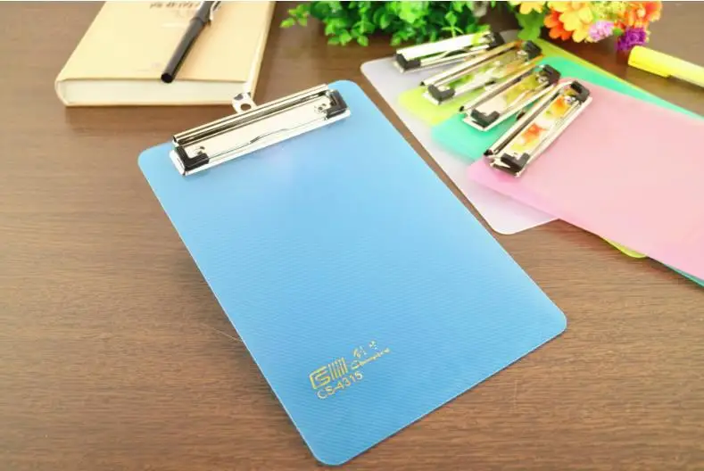 ColofficeA5 portable MDF file clip board menu clipboard with butterfly clip wooden writing cl Notebooks& Writing Pads Clipboard - Цвет: Синий