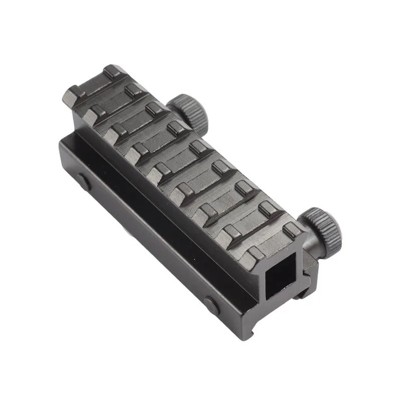 

20mm Riser Base Hunting Scope Mount Adapter Ar Dovetail Weaver Picatinny Rail Pistol Airsoft Gun Hunting Caza Black Color