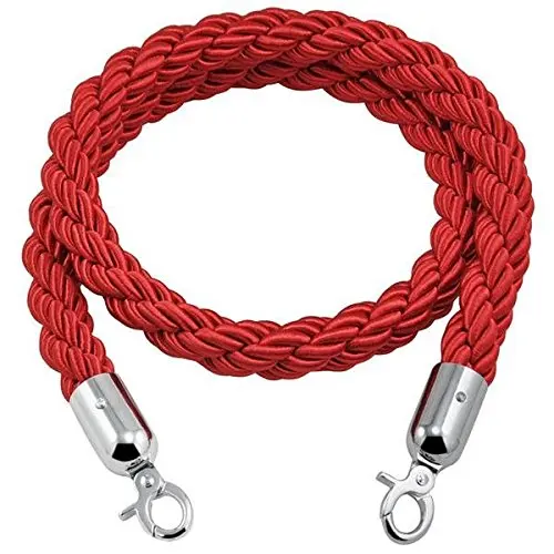 جودة 1.5 m طويلة الملتوية طابور حاجز حبل الأحمر ل المشاركات تقف