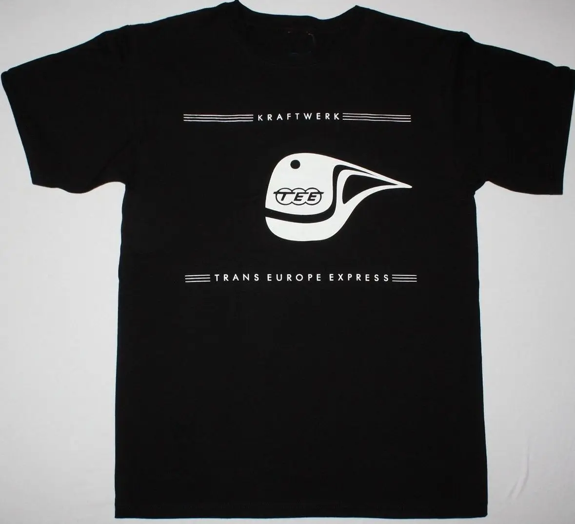 

KRAFTWERK TRANS EUROPE EXPRESS ELECTRONIC SYTHROCK KRAUTROCK NEW BLACK T-SHIRT New 2018 Fashion T Shirt Men