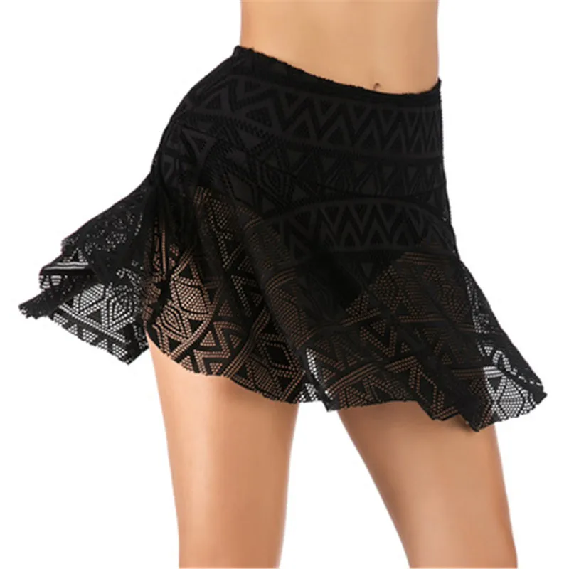 

Sexy Women Bikini Swim Trunks Short Summer Swim Brazilian Cheeky Fold Cut Out Thong Bottom Beach Pants Lace Low Waist Trunks XXL