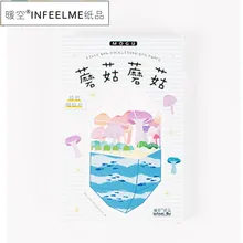 Infeel. me открытка с грибами Письмо бумага поздравительная открытка Закладка 1 лот = 1 упаковка = 30 шт
