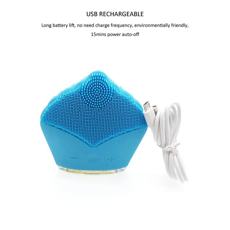 silicone brush blue 6