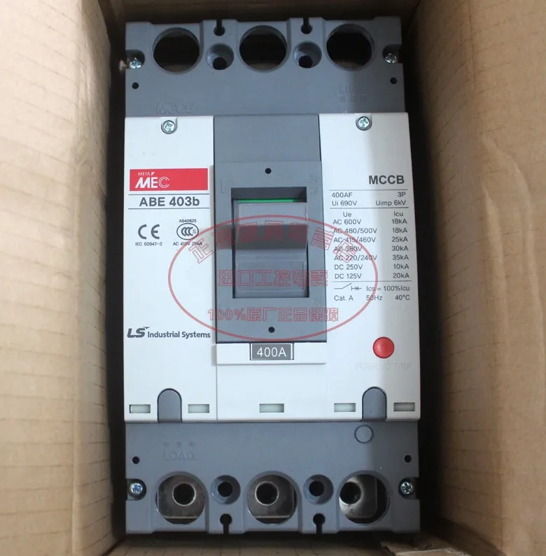 

Original authentic LS electric three-phase molded case circuit breaker ABE403b 400A 350A 300A 250A