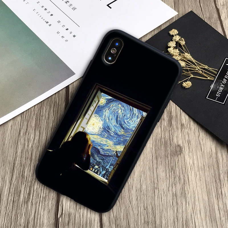 Отличный художественный эстетический чехол для телефона с изображением Ван Гога Мона Лизы Давида из ТПУ для iPhone 11 PRO 6S 6 7 8 8 Plus X XsMAX 5 5 S XR - Цвет: SY0468