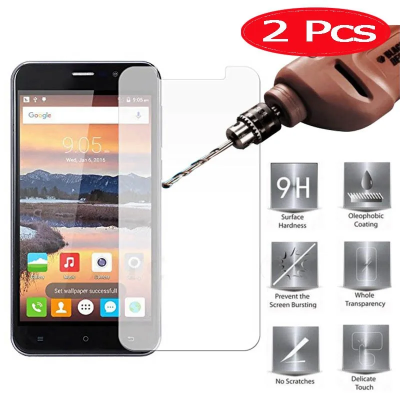 

2 Pieces HOPELF Tempered Glass for Cubot Note S Screen Protector on Phone Film for Cubot Note S Tempered Glass