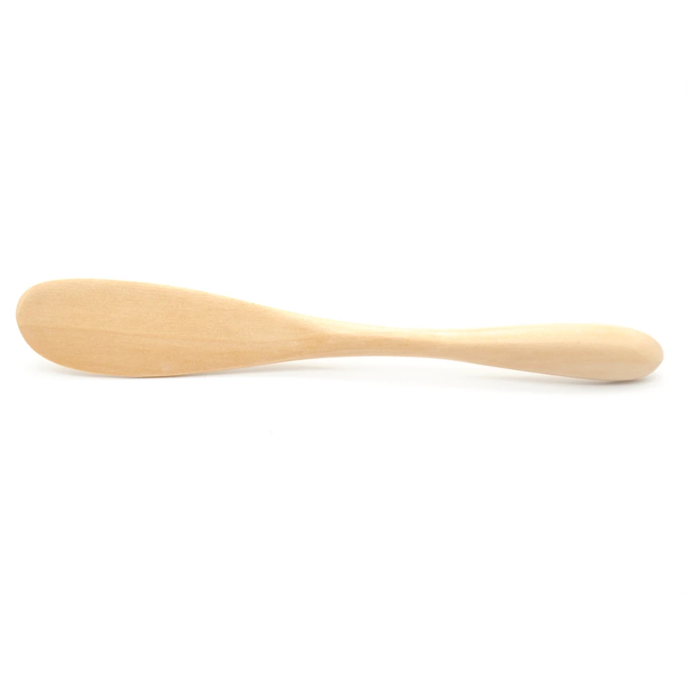 

New 1Pc Knife Style Wooden Mask Japan Butter Knife Marmalade Knife Dinner Knives Tabeware with Thick Handle High Quality
