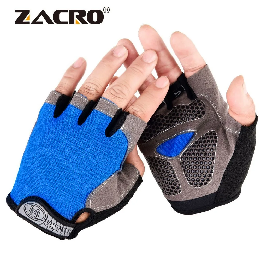 Перчатки Zacro для тяжелой атлетики 3D Гелевые перчатки тренировок горизонтального