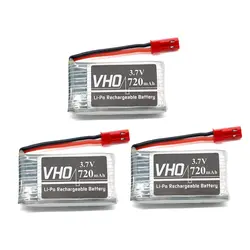 VHO 3 шт. 3,7 В 720 мАч 20C Li-Po Батарея для Syma X5 X5C X5SC X5SW Wltoys Quadcopter JST/разъем V929 V949 V959 X200