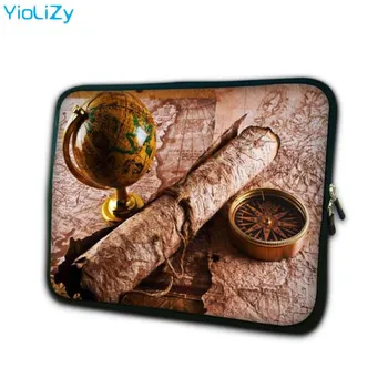 

Compass globe print laptop sleeve 7.9 soft notebook cover tablet case 7 Tablet PC Protective Shell for xiaomi mipad TB-3227