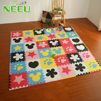 

Neeu Baby EVA Foam Puzzle Play Mat /kids Rugs Toys carpet for childrens Interlocking Exercise Floor Tiles with Edges
