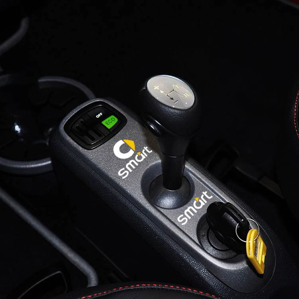 

Car-styling Reflective Car Accessories Interior Decoration Gearshift Handbrake Sticker and Decal for Smart Fortwo Forfour