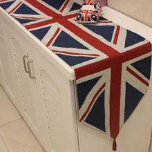 Классический британский флаг настольная дорожка Флаг США настольный флаг dinging стол обувной шкаф покрытие для дома Рождественское украшение с кисточками
