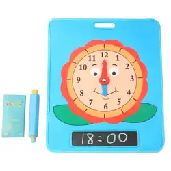 Монтессори игрушки тканевые часы времени juguetes материалы Montessori детские игрушки для рисования мелом Brinquedos образовательные игрушки для детей