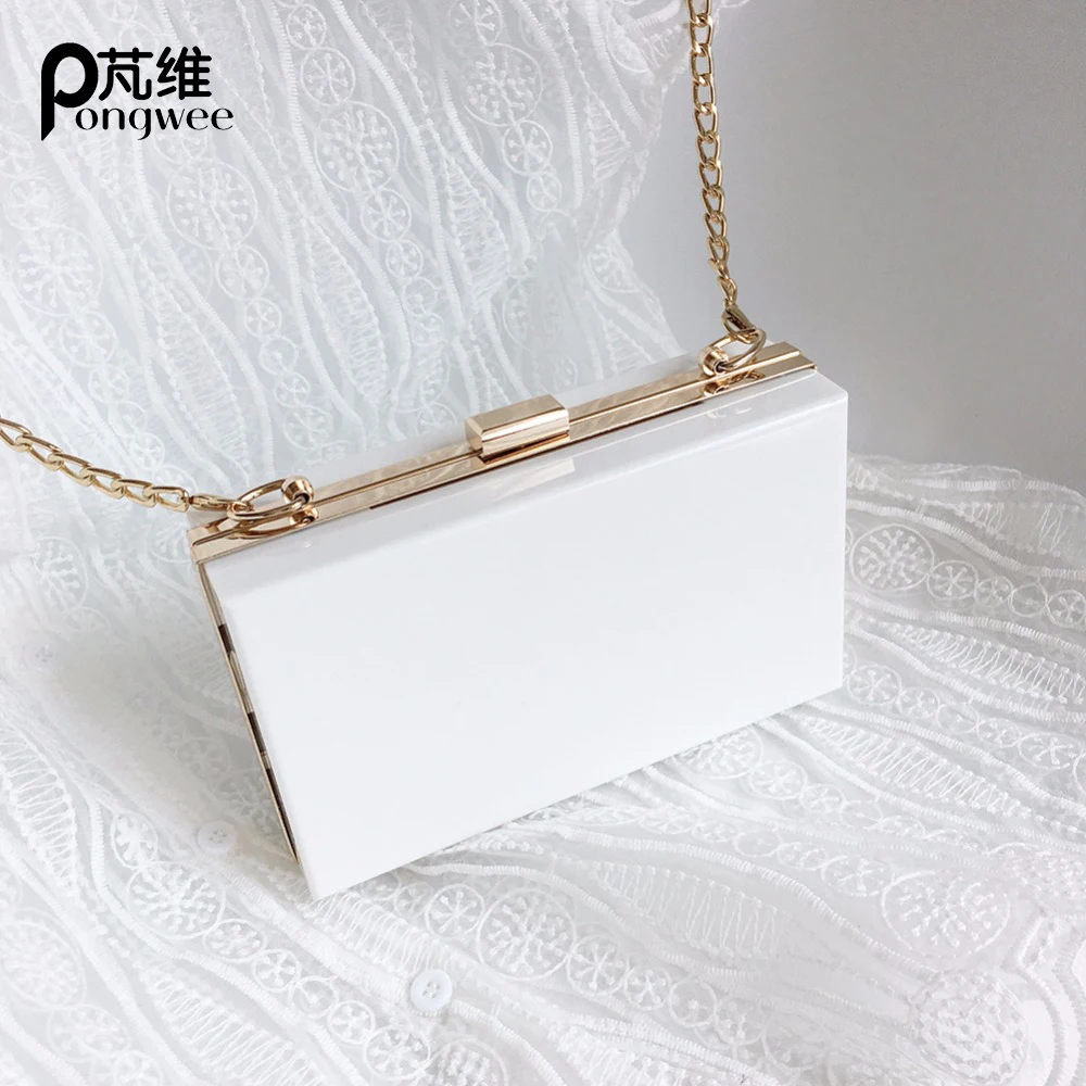 

PONGWEE new European and American wild one-shoulder diagonal small square bag Fashion casual texture clutch