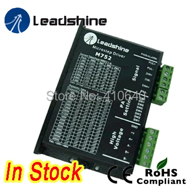 

1 Piece Leadshine M752 2 Phase Stepper Drive with Max 75 VDC 5.2A Output Current Pure Sinusoidal Current Control