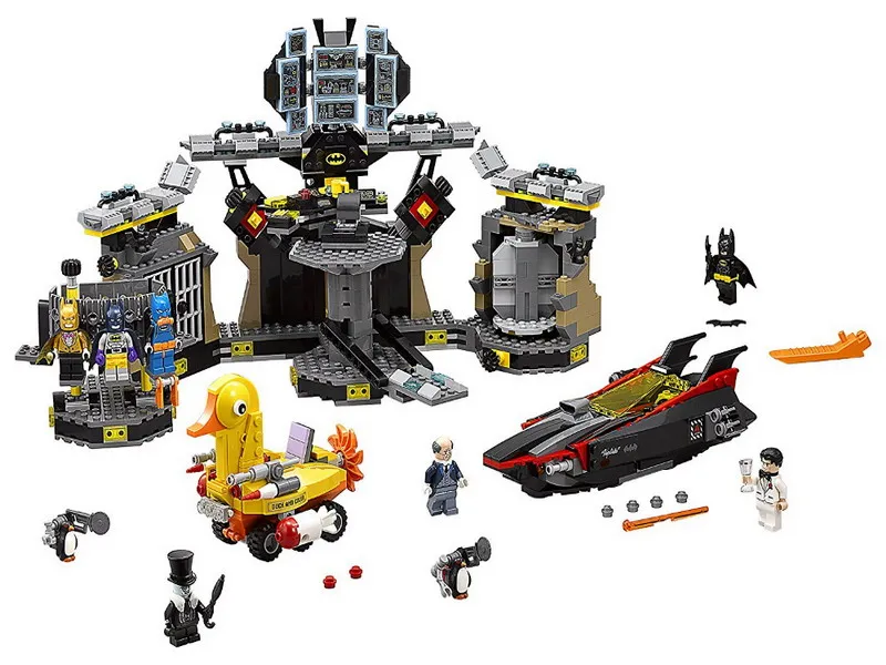 

LEPIN 07052 Batman Series Batcave Break-in Figure Blocks Educational Construction Building Toys For Children Compatible Legoe