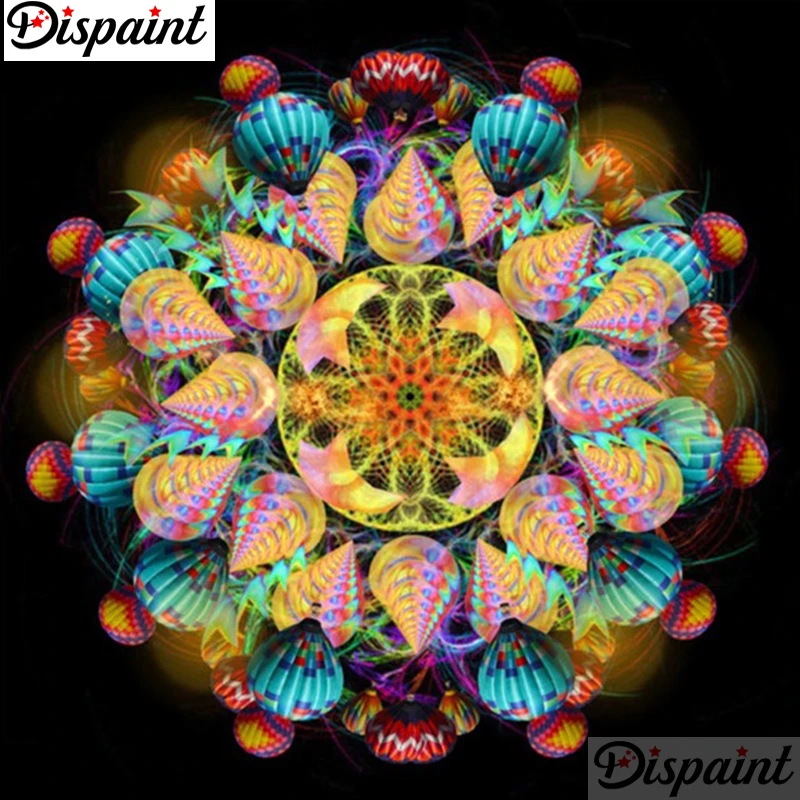 

Dispaint Full Square/Round Drill 5D DIY Diamond Painting "Mandala scenery" Embroidery Cross Stitch 3D Home Decor Gift A11343