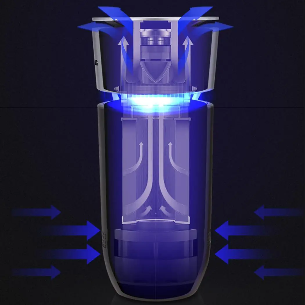 USB 5 в автомобильный очиститель отрицательных ионов Авто ионизатор освежитель воздуха 360 градусов очистки 8 миллионов отрицательных ионов очиститель автомобиля